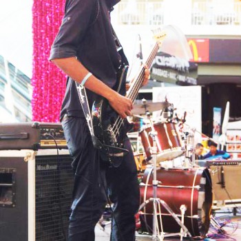 C-FOUR-J Bassist Gabriel performing in Gospel Music Festival 2014