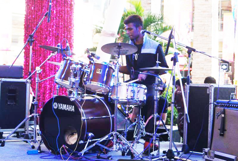 C-FOUR-J temporary drummer Heran in Action in Phuket Thailand