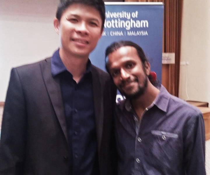 Jeshurun with Malaysia Badminton Player Wong Choong Hann